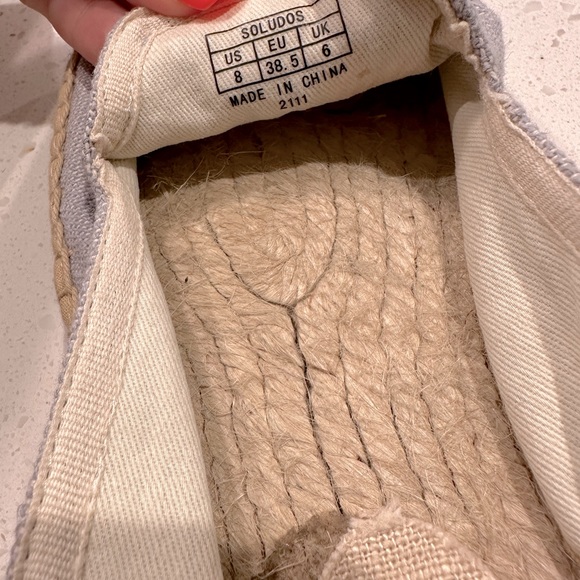 SOLUDOS & Anthropologie Clementines Blue Platform Espadrilles Size 8 - Picture 8 of 9